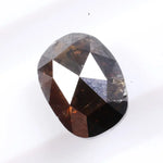 Natural brown-grey diamond with rustic inclusions, earth-mined loose diamond 