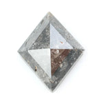 2.21 Ct kite cut black grey natural diamond with subtle glow and geometric shape for modern statement jewelry
