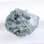 raw blue diamond crystal with raw diamond eternity band appearance natural rough diamond 
