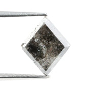 2.21 Ct kite cut black grey natural diamond with subtle glow and geometric shape for modern statement jewelry