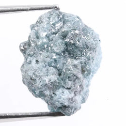 raw blue diamond crystal with raw diamond eternity band appearance natural rough diamond 