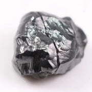 raw uncut diamond ring with real diamond rock natural crystal texture black rough diamond 
