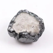 raw uncut diamond ring with real diamond rock natural crystal texture black rough diamond 