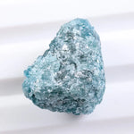 raw uncut diamond engagement ring with rough natural diamond appearance blue rough diamond 