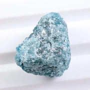 raw uncut diamond engagement ring with rough natural diamond appearance blue rough diamond 