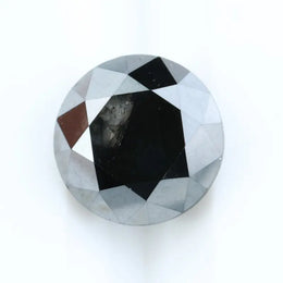 1.09 Ct Natural Black Diamond Round Cut Loose Stone for Engagement Rings, Pendants, and Designer Jewelry