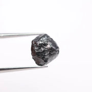 raw uncut diamond ring with real diamond rock natural crystal texture black rough diamond 