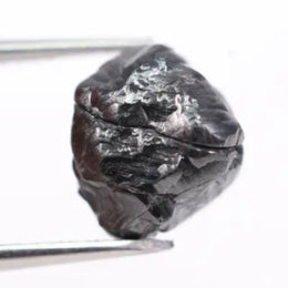 raw uncut diamond ring with real diamond rock natural crystal texture black rough diamond 