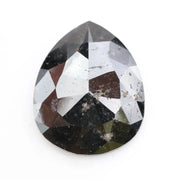 pear cut , grey black natural loose diamond , pear shaped diamond necklace grey black fine luxury jewelry pendant