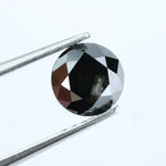 1.09 Ct Natural Black Diamond Round Cut Loose Stone for Engagement Rings, Pendants, and Designer Jewelry