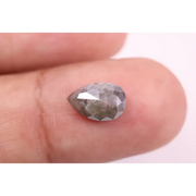1.89 Ct natural pear cut diamond, grey diamond  wedding ring, vs1 natural diamond, wedding rings natural diamond.