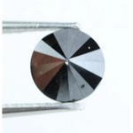 1.09 Ct Natural Black Diamond Round Cut Loose Stone for Engagement Rings, Pendants, and Designer Jewelry