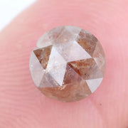 natural round diamond 1.71ct brown colored diamond use for custom jewelry 