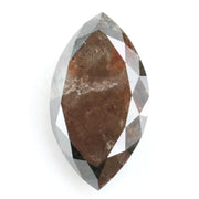1.19 Ct marquise cut brown grey diamond with elongated shape and soft smoky sparkle for luxury jewelry