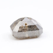 radiant cut , grey natural loose diamond , rectangular radiant cut diamond elegant modern faceted gemstone