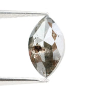 1.19 Ct marquise cut brown grey diamond with elongated shape and soft smoky sparkle for luxury jewelry