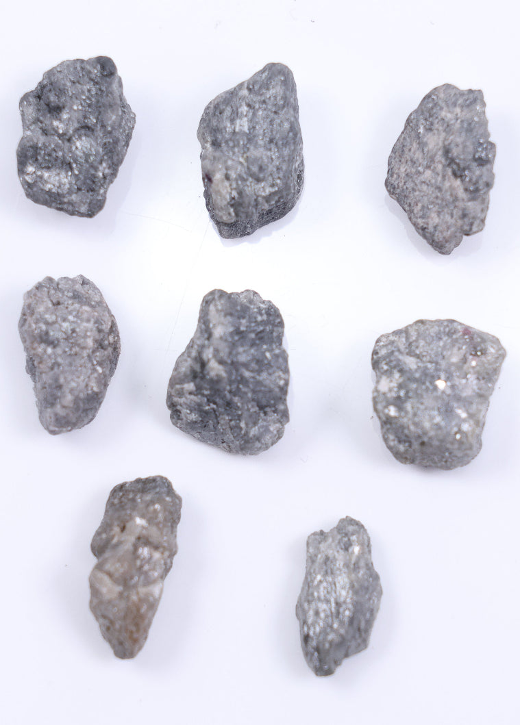 24.48 Carat Natural Rough Diamond - Black Raw Diamond Lot