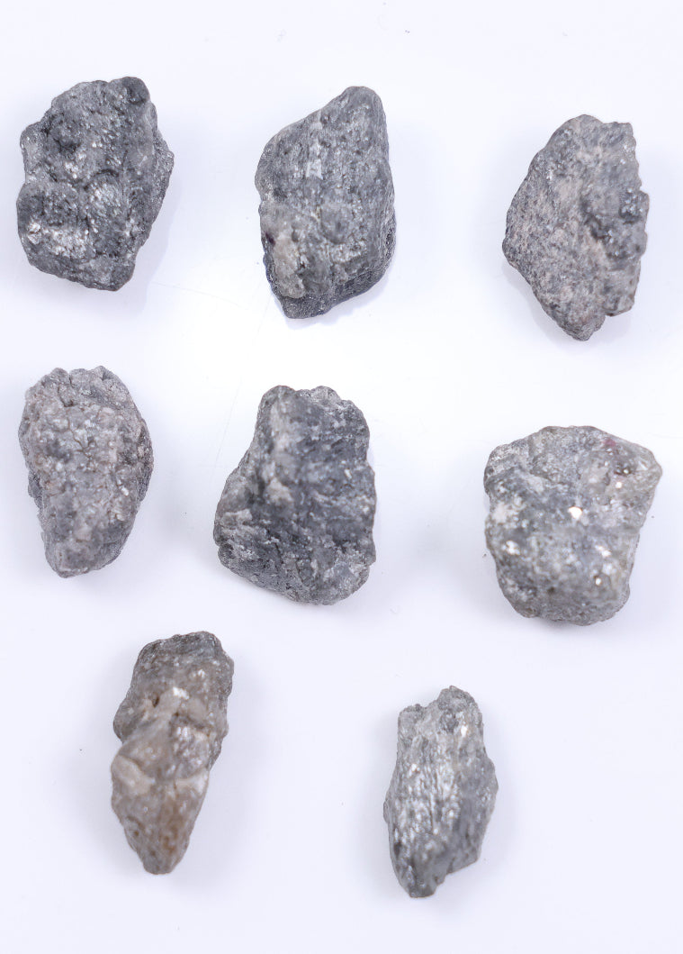 24.48 Carat Natural Rough Diamond - Black Raw Diamond Lot