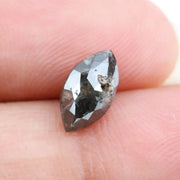 1.19 Ct marquise cut brown grey diamond with elongated shape and soft smoky sparkle for luxury jewelry