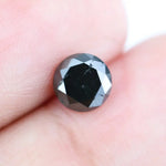 1.14 Ct Authentic Black Diamond Round Cut Loose for Custom Rings and Luxury Jewelry