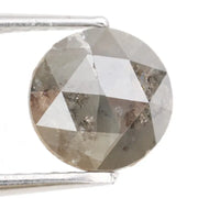 natural round diamond engagement ring and aqua natural diamond grey brown 