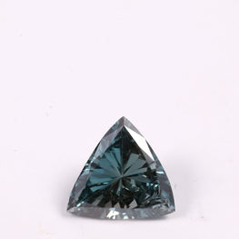 0.45 Ct Trillion Cut Fancy Blue Lab Grown Diamond