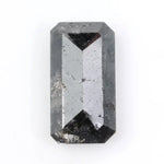 emerald cut , grey black natural loose diamond ,loose  carat diamond, loose diamond setting, diamond loose in ring