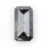 emerald cut , grey black natural loose diamond ,loose  carat diamond, loose diamond setting, diamond loose in ring