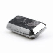 emerald cut , grey black natural loose diamond ,loose  carat diamond, loose diamond setting, diamond loose in ring