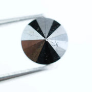 1.03 Ct Natural Black Diamond Round Cut Loose Stone for Engagement Rings, Custom Jewelry, and Luxury Creations