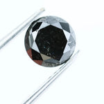 1.03 Ct Natural Black Diamond Round Cut Loose Stone for Engagement Rings, Custom Jewelry, and Luxury Creations