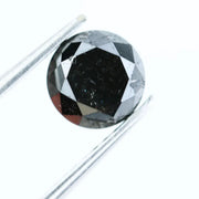 1.03 Ct Natural Black Diamond Round Cut Loose Stone for Engagement Rings, Custom Jewelry, and Luxury Creations