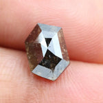 hexagon cut natural diamond engagement ring and hexagon cut natural diamond