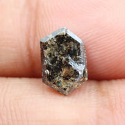 1.58 Ct hexagon cut brown natural diamond with rich tones and geometric shape for bold luxury jewelry