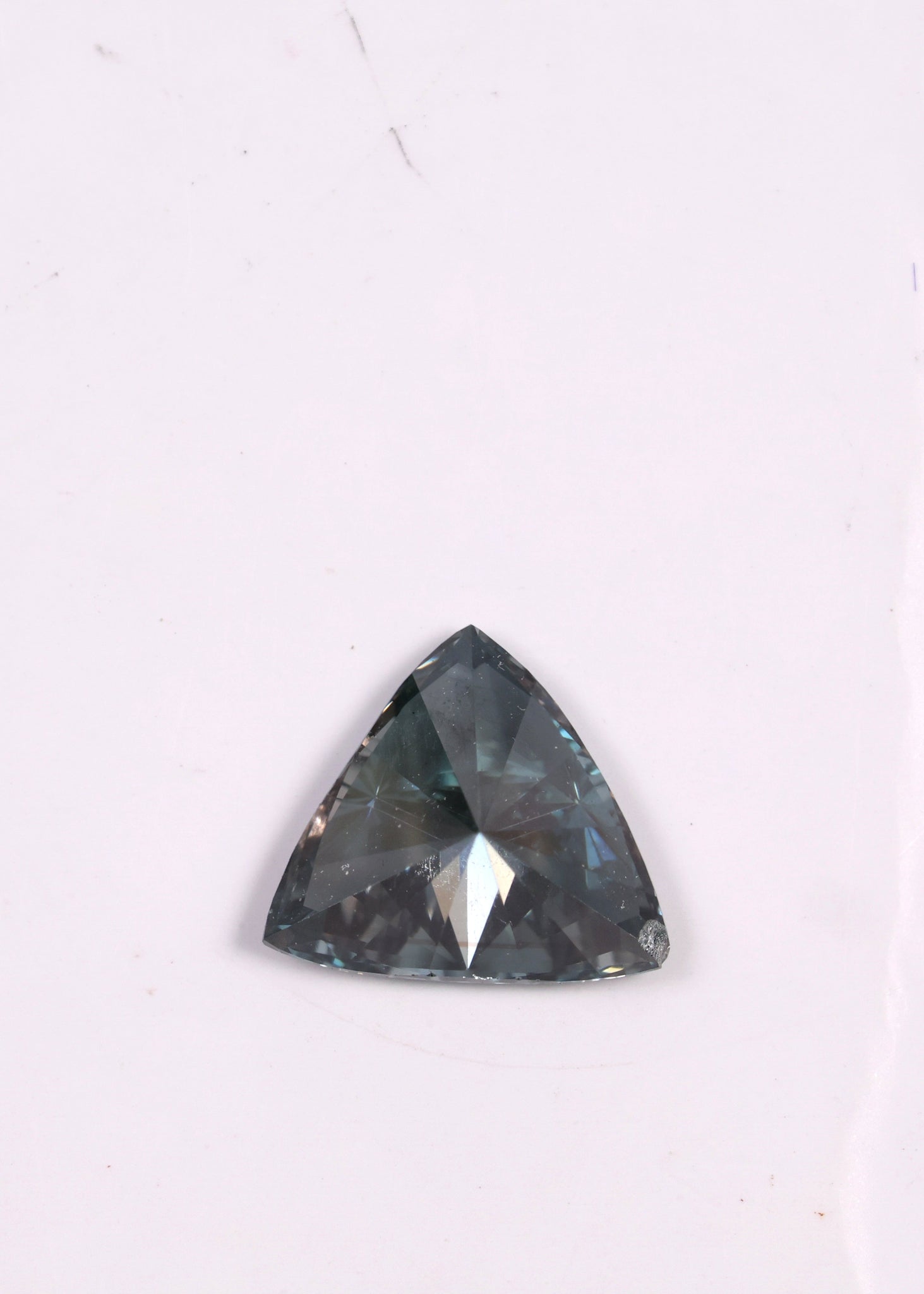 0.45 Ct Trillion Cut Fancy Blue Lab Grown Diamond