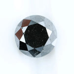 1.67 Ct Round Cut Natural Black Diamond Loose for Fine Jewelry, Engagement Rings, and Statement Designs
