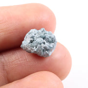 7.13 Ct Blue Natural Loose Rough Diamond Heirloom Quality Uncut Blue Diamond Ring Prong Setting