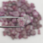 Natural rough ruby stone uncut red pink ruby crystal gemston