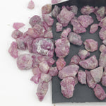 Natural rough ruby stone uncut red pink ruby crystal gemston
