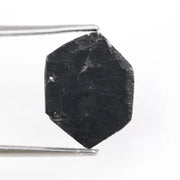 hexagon cut rose cut black diamond loose gemstone for custom jewelry.