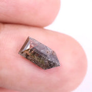 1.62 Ct Bullet Cut Diamond Natural Brown Diamond, bullet shape diamonds, raw natural diamond.