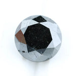 3.57 Ct Authentic Natural Black Diamond Round Cut Loose for Luxury Engagement Rings and Jewelry
