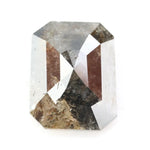 1.30 Ct Brown Grey Natural Diamond Emerald Cut Elegant Loose Stone for Custom Jewelry