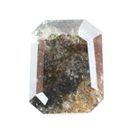 1.30 Ct Brown Grey Natural Diamond Emerald Cut Elegant Loose Stone for Custom Jewelry