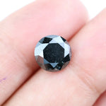 3.57 Ct Authentic Natural Black Diamond Round Cut Loose for Luxury Engagement Rings and Jewelry