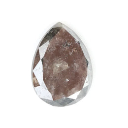 0.89 Ct Pear Cut Brown Grey And Black Natural Diamond Unique Tone Elegant Loose Diamond