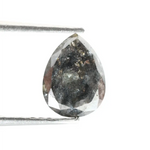 0.89 Ct Pear Cut Brown Grey And Black Natural Diamond Unique Tone Elegant Loose Diamond