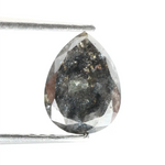 brown and black diamonds natural and pear cut natural diamond engagement ring