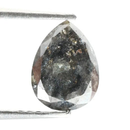 brown and black diamonds natural and pear cut natural diamond engagement ring