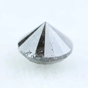 1.22 Ct Natural Black Diamond Round Brilliant Cut Loose Stone for Custom Jewelry and Timeless Engagement Rings